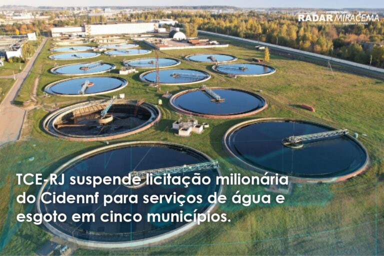 Licitação de saneamento do Cidennf é suspensa pelo TCE-RJ